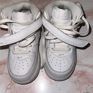 Nike Kids White High-Top Sneakers